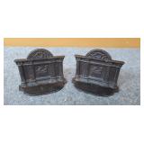 Antique Cast Iron Book Ends