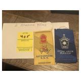 Lot of 2 Masonic Old Tobacco Silk Ribbons