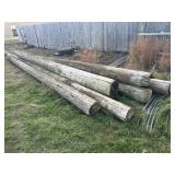 (6) REA Poles, Various Lengths