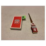 Texaco Letter Opener & Phillips 66 Cards