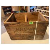 Brown Drug Co. Wooden Crate