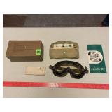 Vintage Rochester Optical Avaiton Goggles Kit