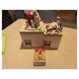 Coca-Cola Polar Bear Statues & Bottle Clock