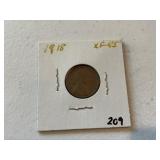 1918 Wheat Penny