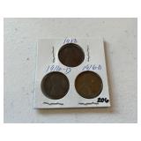 (3) Wheat Pennies