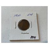 1910 Wheat Penny