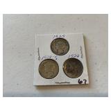 (3) Mercury Dimes