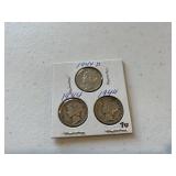 (3) Mercury Dimes