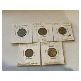 (5) US Philippines Coins
