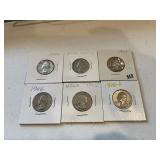 (6) Silver Quarters