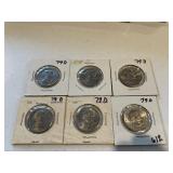 (6) Susan B Anthony Dollars