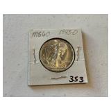 1943 D Walking Liberty Half Dollar