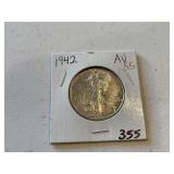 1942 Walking Liberty Half Dollar
