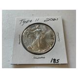 2021 Type 2 American Eagle 1 oz. Silver