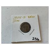 1905 S Barber Dime