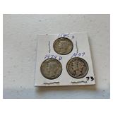 (3) Mercury Dimes