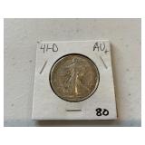 1941 D Walking Liberty Half Dollar