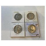 (4) 1964 Kennedy Half Dollars