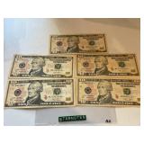 (5) $10 Star Notes