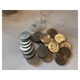 (20) Eisenhower Dollars