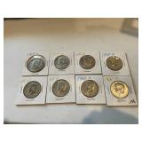 (8) 40% Kennedy Half Dollars