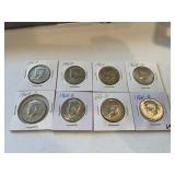 (8) 40% Kennedy Half Dollars