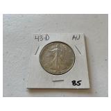 1943 D Walking Liberty Half Dollar