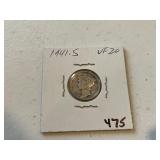1941 S Mercury Dime