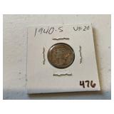 1940 S Mercury Dime