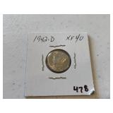 1942 D Mercury Dime