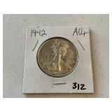 1942 Walking Liberty Half Dollar