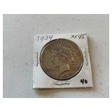 1934 Peace Dollar