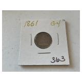 1861 Seated Liberty Dime