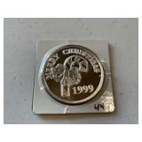 1999 Merry Christmas 1 oz. Silver