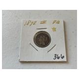 1872 3-Cent Piece
