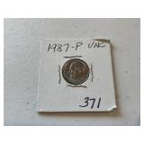 1987 P UNC Dime