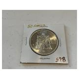50 Francs Coin