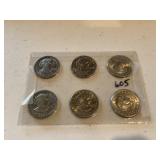 (6) Susan B Anthony Dollars