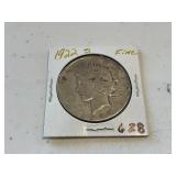 1922 S Peace Dollar
