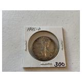 1945 D Walking Liberty Half Dollar