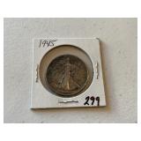 1945 Walking Liberty Half Dollar