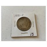 1906 D Barber Half Dollar