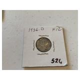 1936 D Mercury Dime