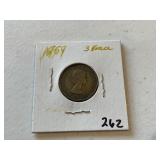 1959 3 Pence Coin