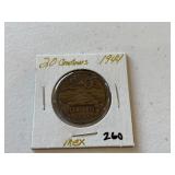 1944 20-Centavos Mexican Coin