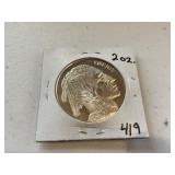 2-oz. Silver Indian Head/Buffalo