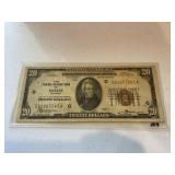 1929 $20 Note Chicago IL Federal Reserve Note