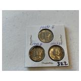 (3) Mercury Dimes