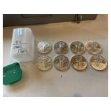 (8) 2024 American Eagle 1 oz. Silver