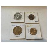 (2) Kennedy Halves & 2 National Park Quarters